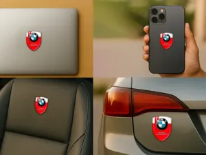 BMW Doming Aufkleber Auto Premium Minimalistisch Robust